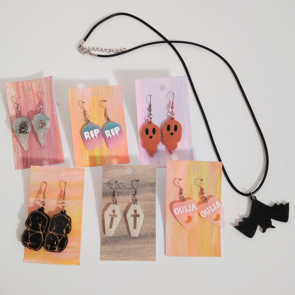 Fun Handmade Earring & Necklace Set